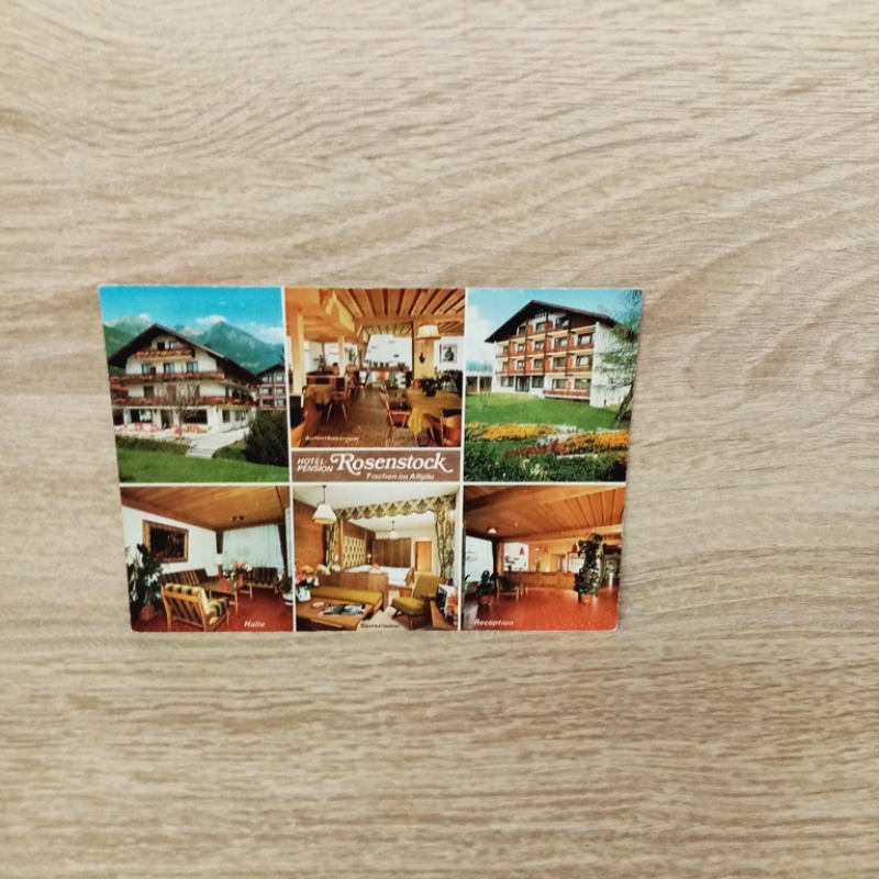 Ansichtskarte-Fischen im Allgäu-Pension Rosenstock-