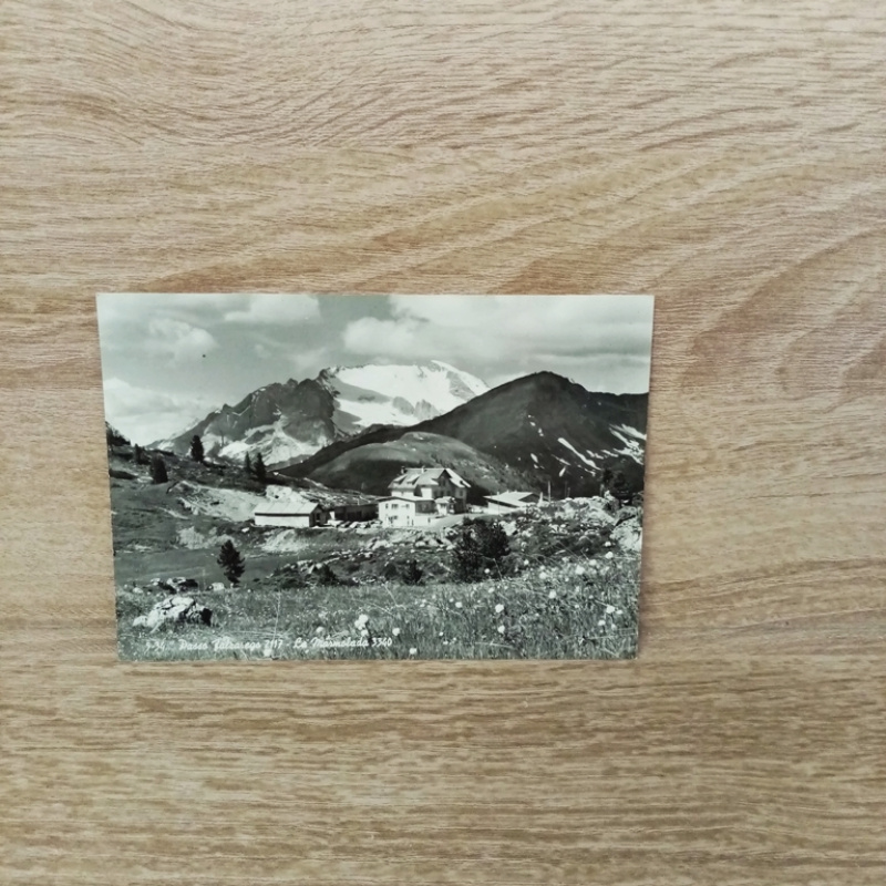 Ansichtskarte-Passo-Falzarego. La Marmolada.