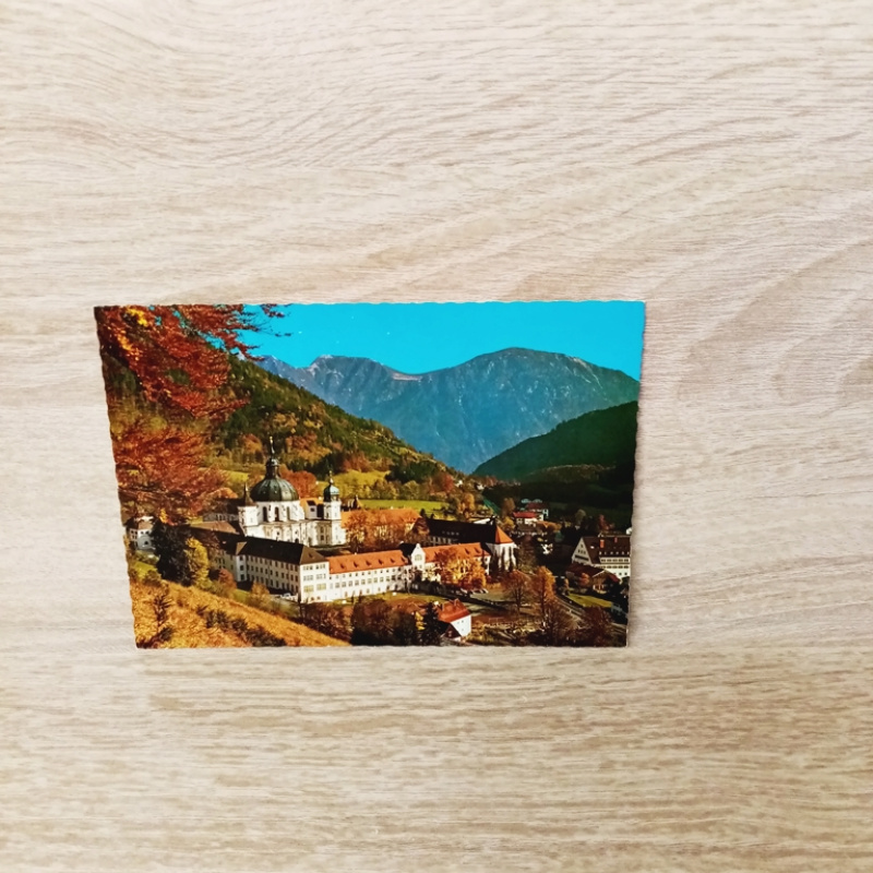 Ansichtskarte-Kloster Ettal. Bayer. Alpen.