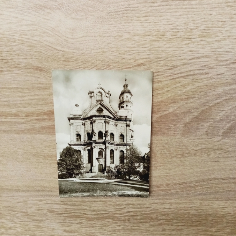 Ansichtskarte-Neresheim-Abteikirche-Kirchenfassade.