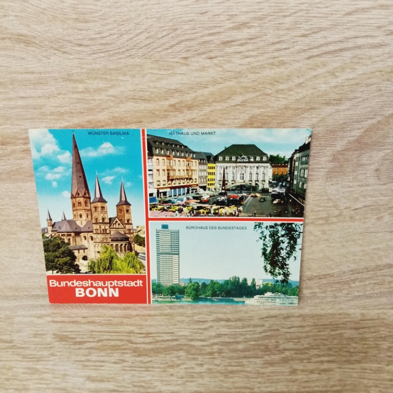 Ansichtskarte-Bundeshauptstadt Bonn am Rhein.