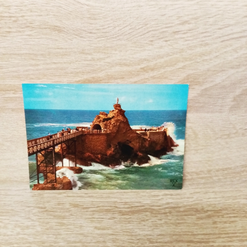 Ansichtskarte-BIARRITZ-Le Rocher de la Vierge.