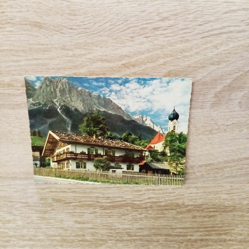 Ansichtskarte- Grainau gegen Alpspitze.