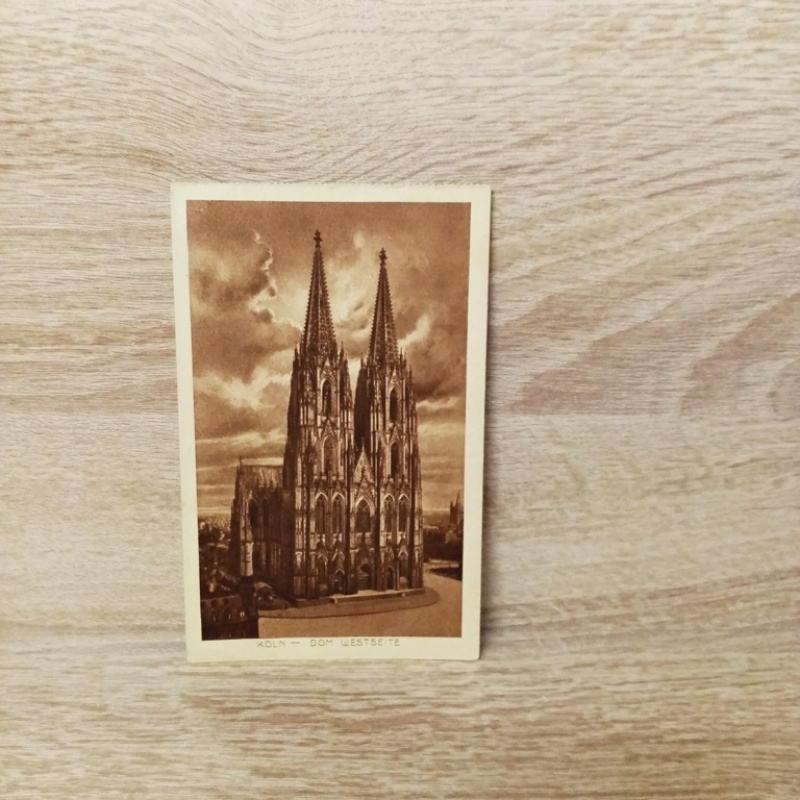 Ansichtskarte- Köln am Rhein-Dom-Westseite.