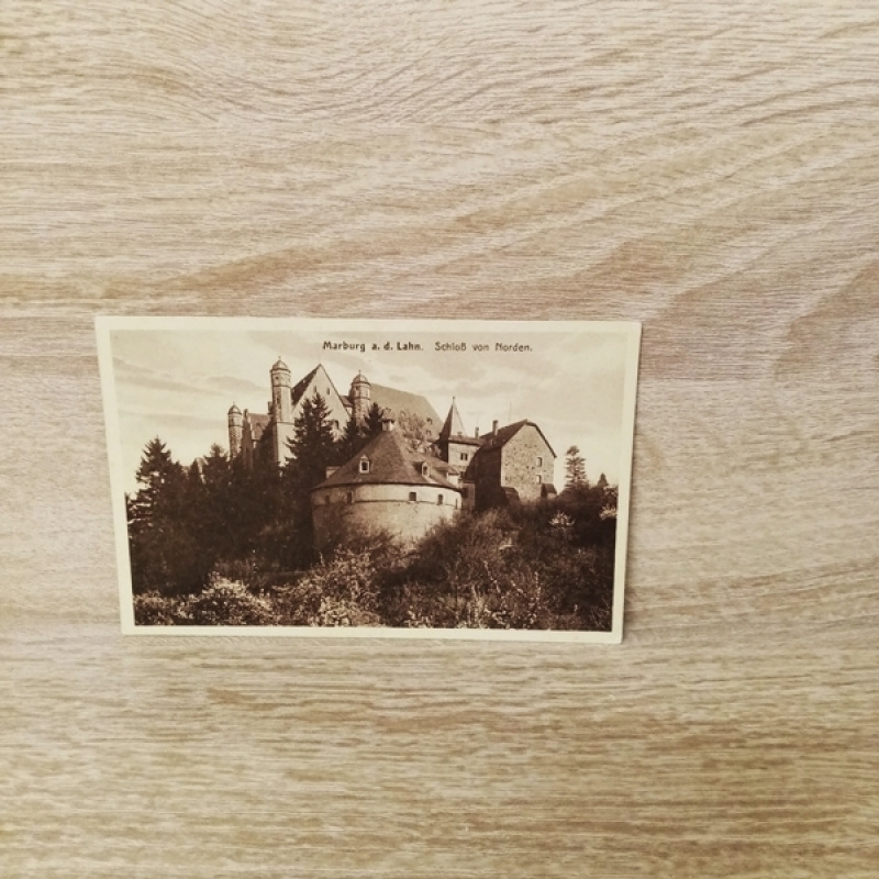 Ansichtskarte-Marburg an der Lahn. Schloß von Norden.