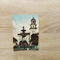 Ansichtskarte-Salzburg-Residenzbrunnen und Glockenspiel.