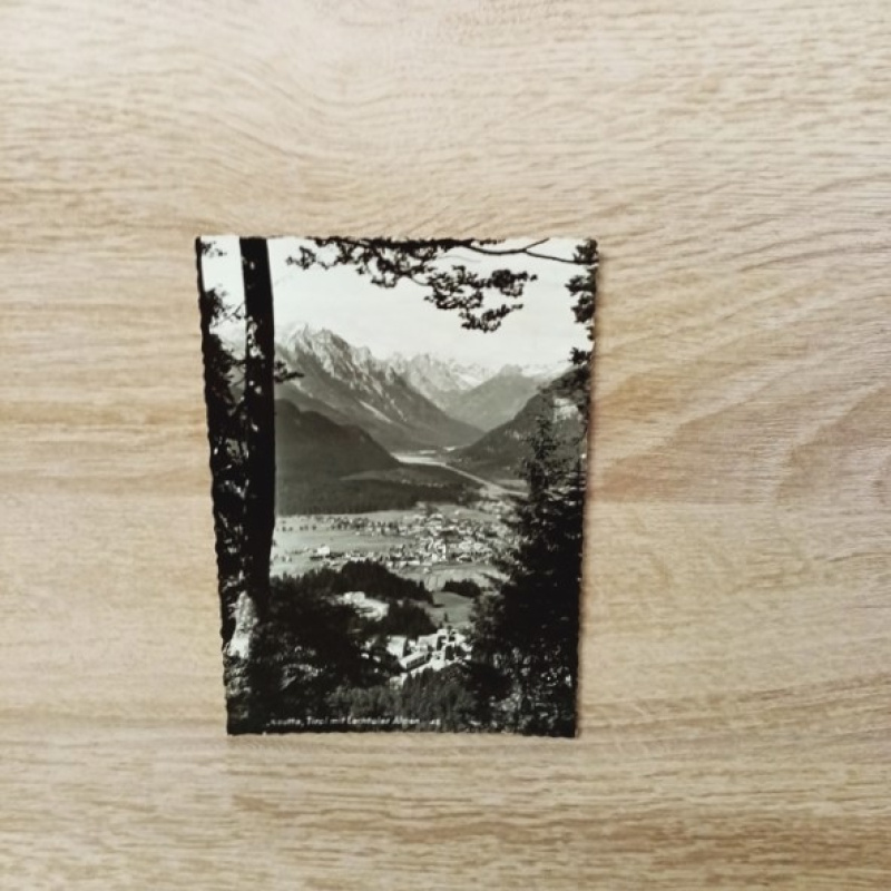 Ansichtskarte-Reutte in Tirol mit Lechtaler Alpen.