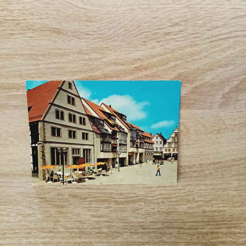 Ansichtskarte-Lemgo Marktplatz