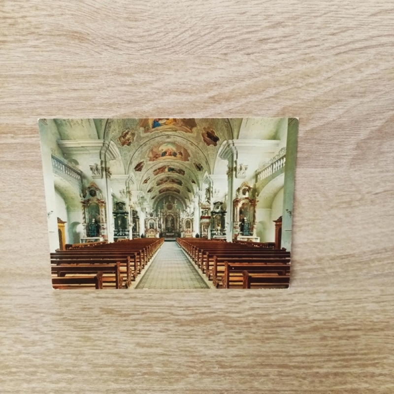 Ansichtskarte-Engelberg. Klosterkirche des Benediktinerstiftes.