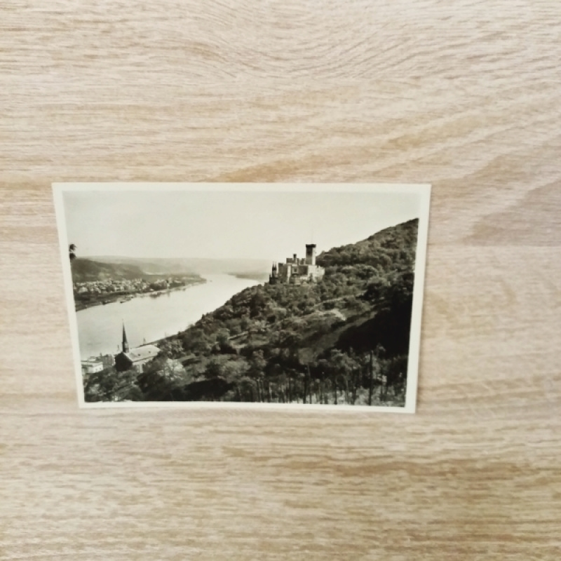 Ansichtskarte-Schloß Stolzenfels am Rhein.