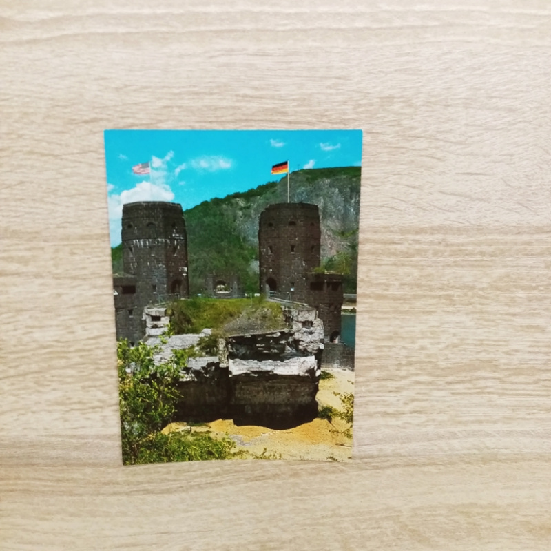 Ak-491- Remagen am Rhein.  Ruine der Brücke.