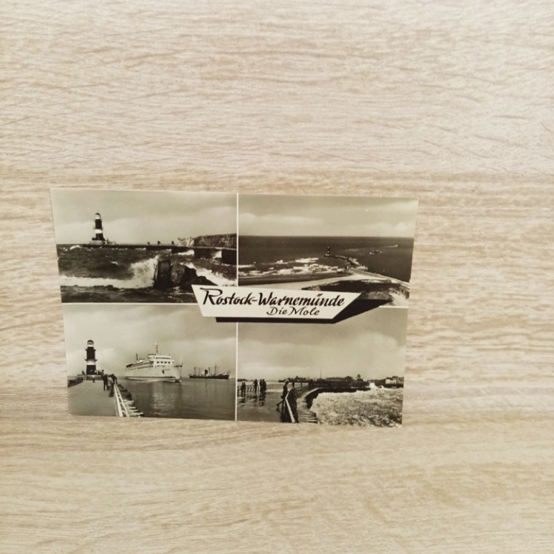 Ak-440-Rostock-Warnemünde-Die Mole.