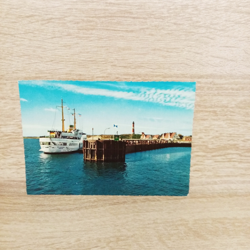 Ak-347-Hörnum auf Sylt. Hörnum mit Hafen.