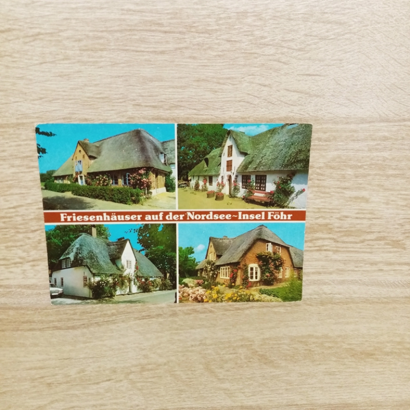 AK-212-Nordsee-Insel Föhr-Friesenhäuser