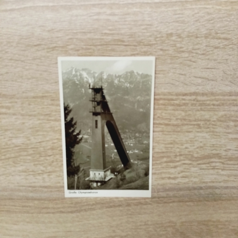 Ak-535-Große Olympiaschanze. Blick auf Garmisch.