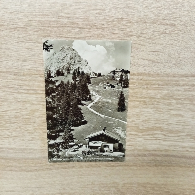 Ak-563-Kreuzalm gegen Kreuzeckhaus.