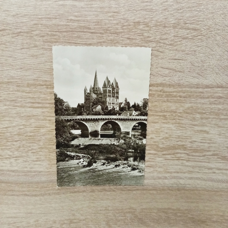 Ak-599-Limburg an der Lahn.Blick auf Lahnbrücke u. Dom.