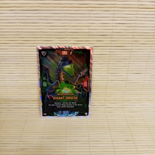 LEGO Ninjago Serie 6 - 136 - Mega Kreatur Gigant-Drache - Mega Karte