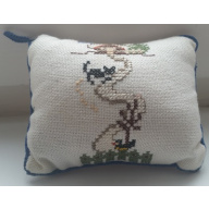 Nadelkissen Katze jagt Vogel (NK 21)