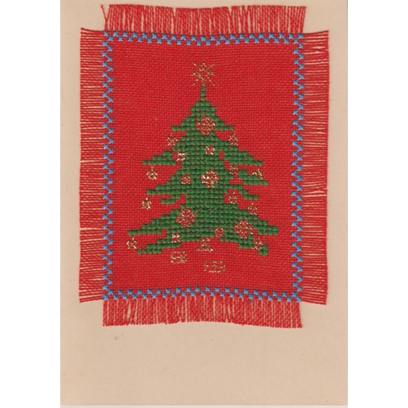 Weihnachtskarte mit Tannenbaum (W5,3)