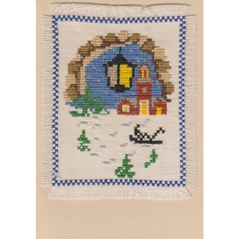Weihnachtskarte mit Torbogen (W6,3)