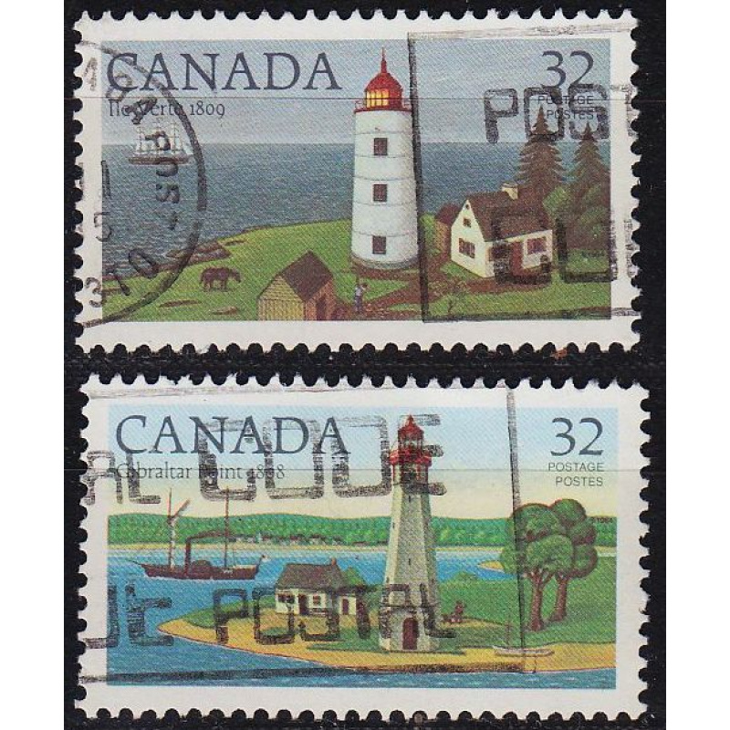 KANADA CANADA [1984] MiNr 0929,30 ( O/used ) Leuchtturm