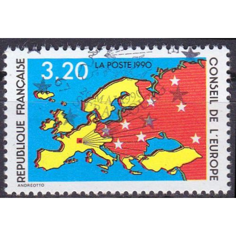 FRANKREICH FRANCE [Europarat] MiNr 0048 ( O/used ) CEPT