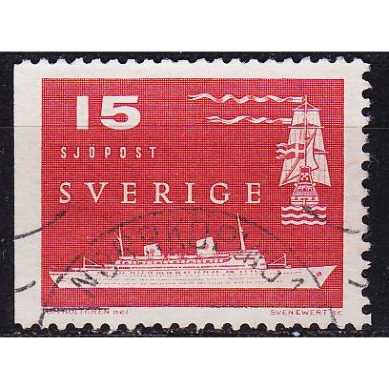 SCHWEDEN SVERIGE [1958] MiNr 0436 Dl ( O/used ) Schiffe