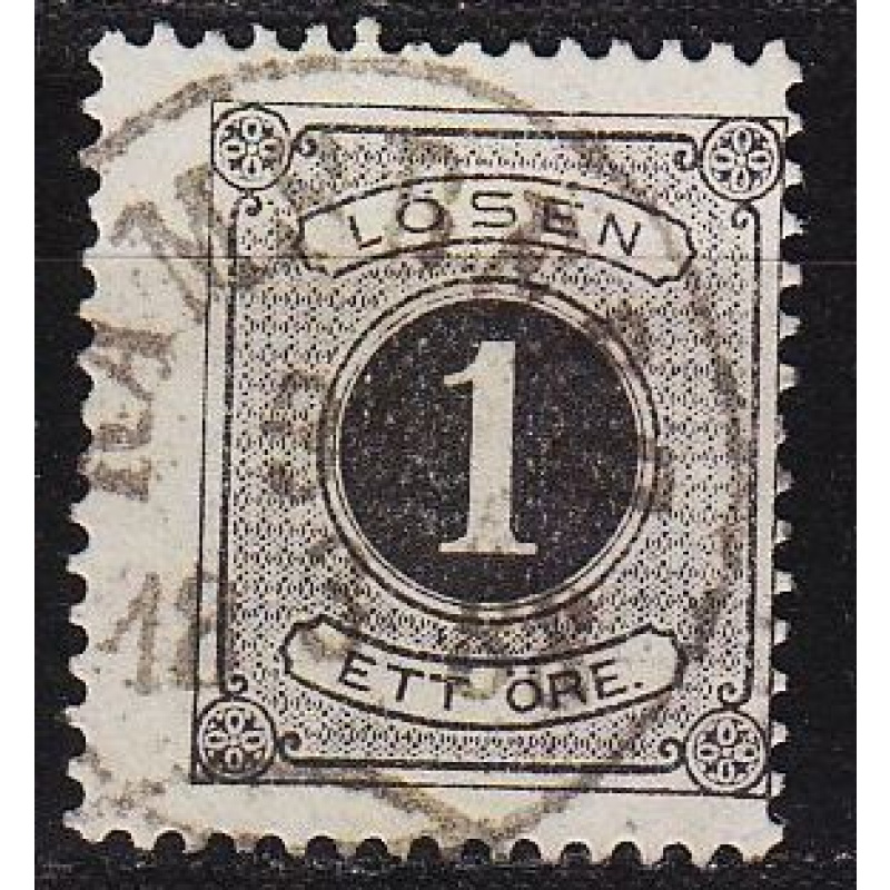 SCHWEDEN SVERIGE [Porto] MiNr 0001 B ( O/used )