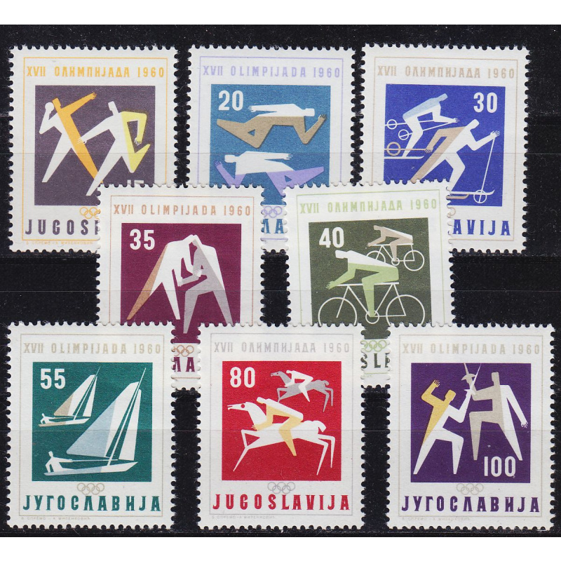 JUGOSLAVIA [1960] MiNr 0909-16 ( **/mnh ) Olympiade