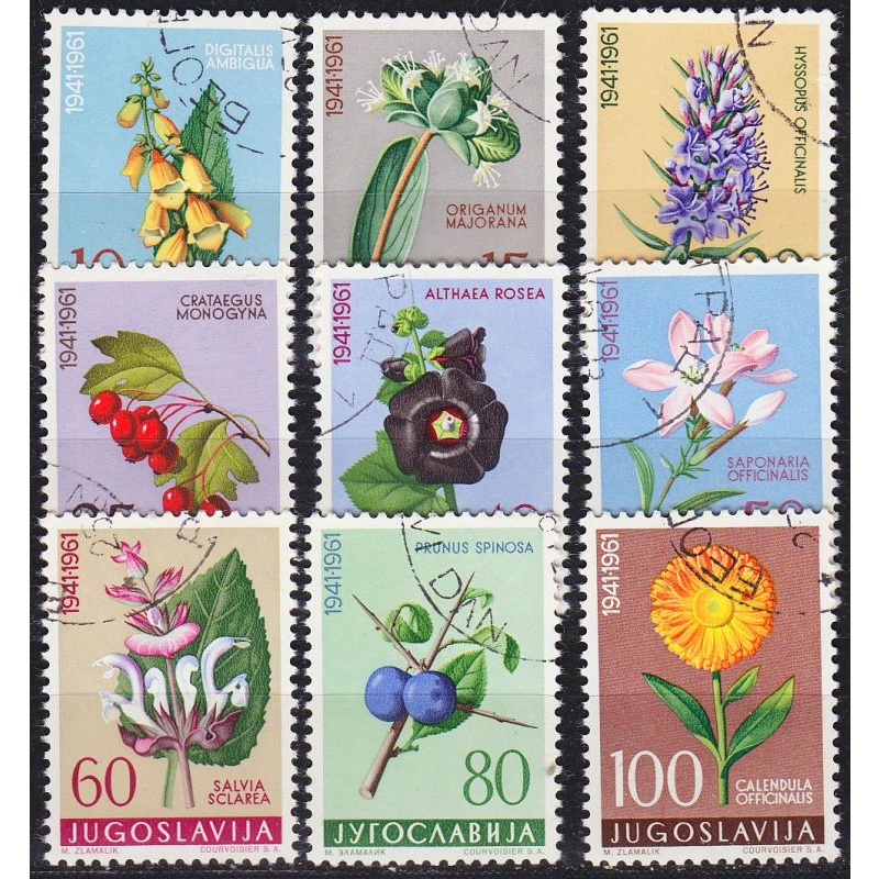 JUGOSLAVIA [1961] MiNr 0943-51 ( O/used ) Pflanzen