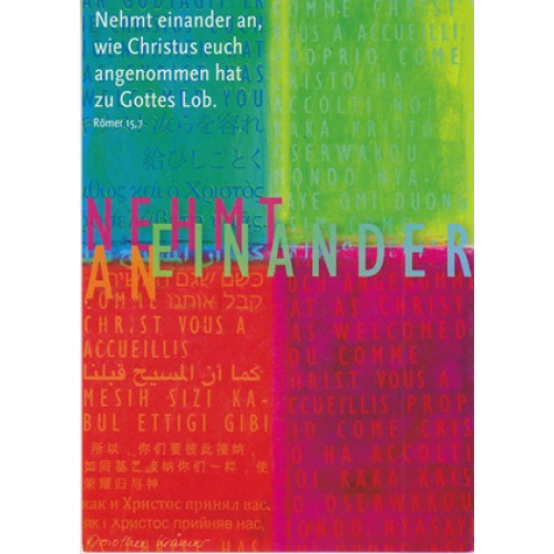 Spruchkarte Nehmt einander an … (K7)
