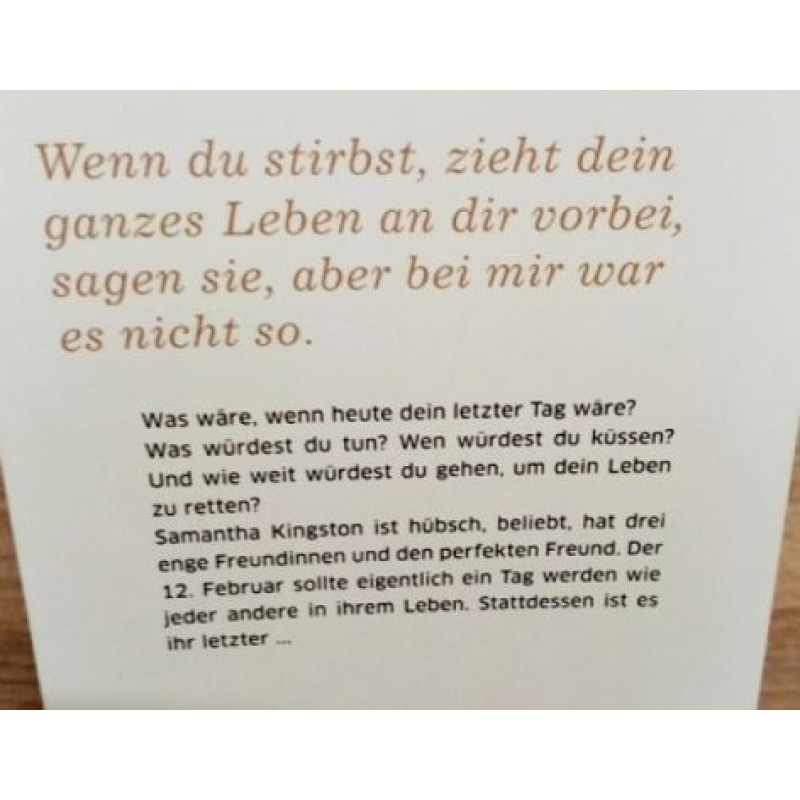 Oliver, Lauren-Wenn du stirbst, zieht dein ganzes Leben an dir vorbei, sagen sie.